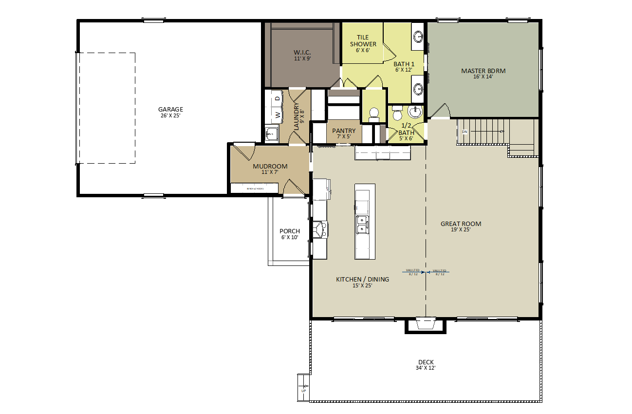 Mosinee Meadows I First Floor Floor Plan